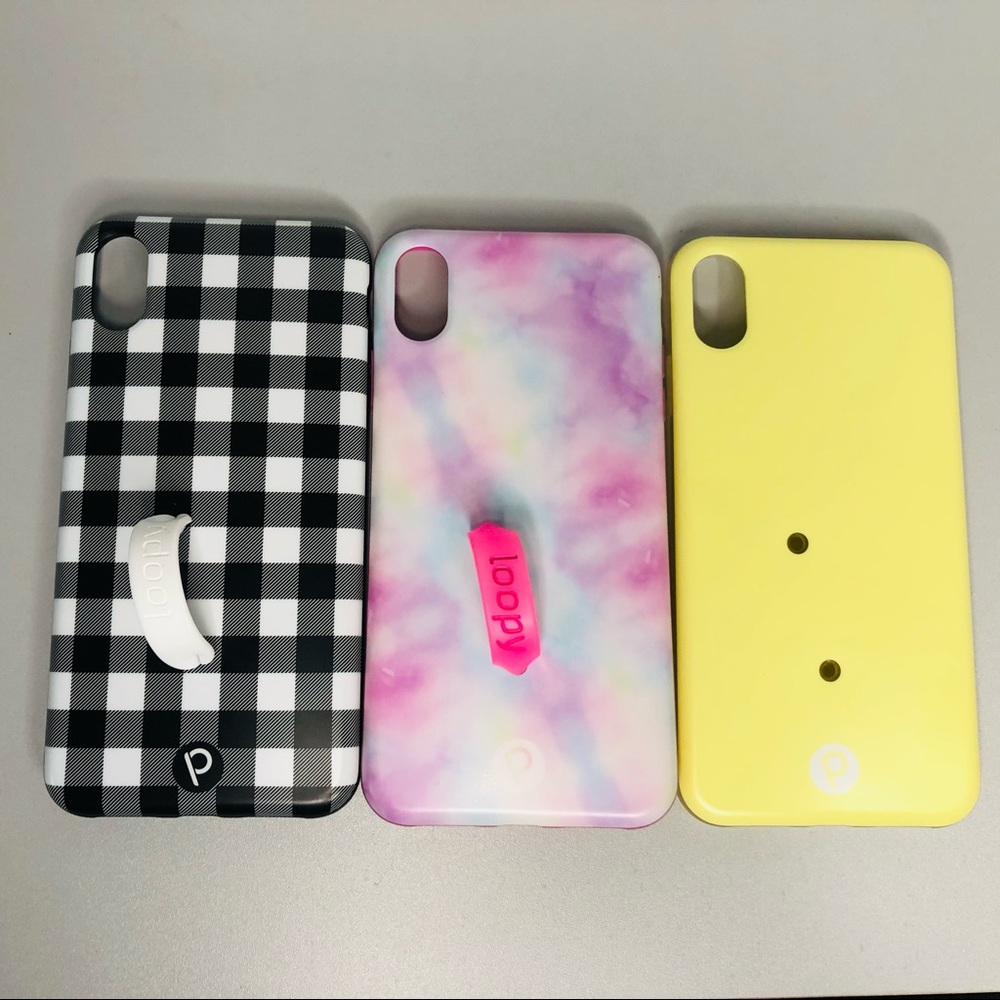 Lot of 3 loopy cases for iPhone XS Max